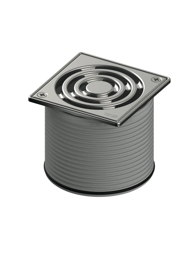 drainpoint S Rostrahmen Edelstahl, 100 mm, inkl. Designrost, verschraubbar