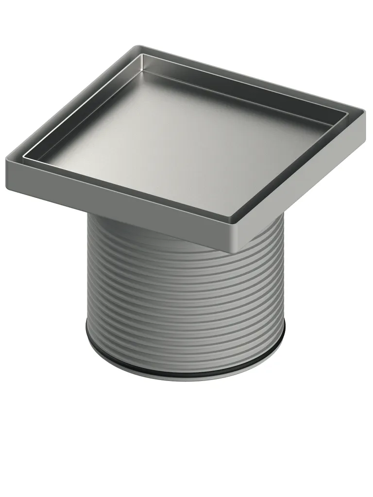 drainpoint S Rostrahmen aus Edelstahl, 150 mm, Design ″plate″