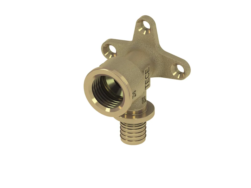 TECEflex Wandscheibe Dimension 16 × Rp 1/2″, Siliziumbronze