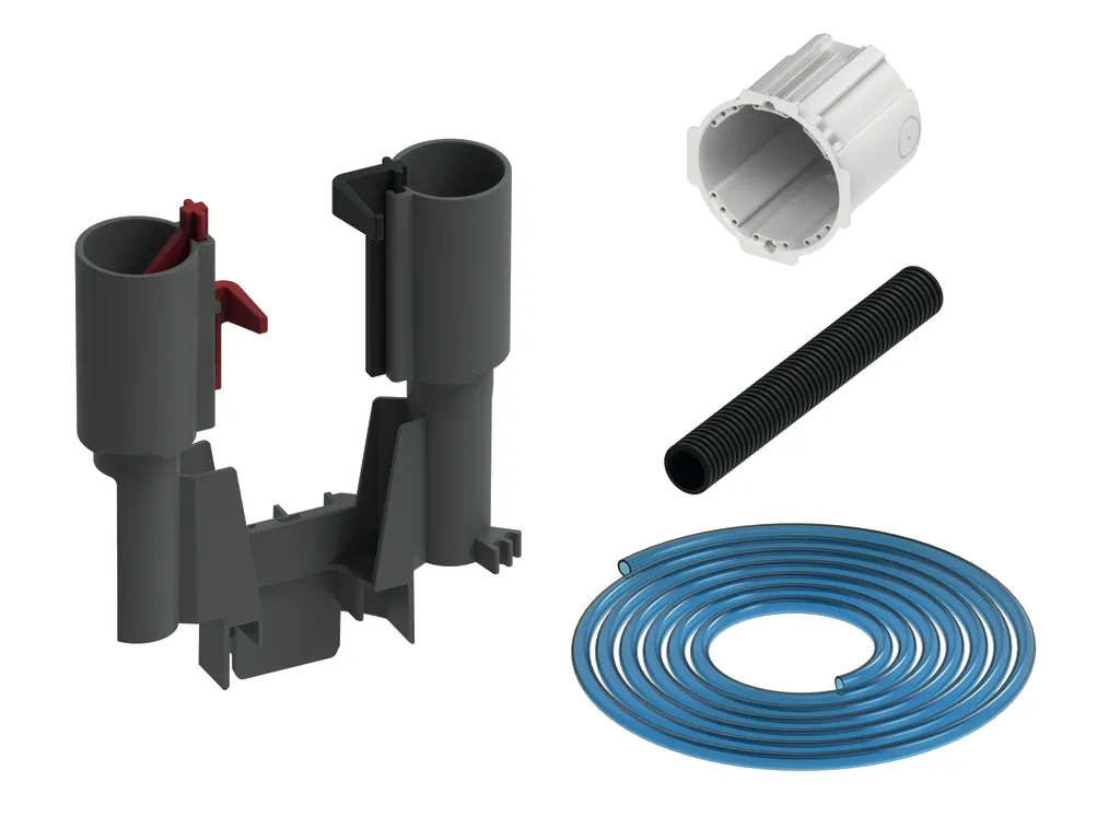 flushpoint pneumat. Fernauslösung f. Spülk. m. Ablaufventil A 5, Rohbauset