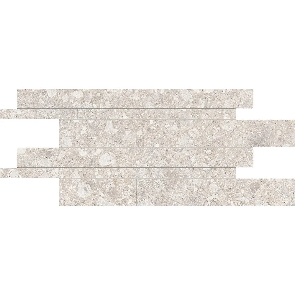 ERGON LOMBARDA LISTELLI SFALSATI BIANCO LAPPATO 30X60