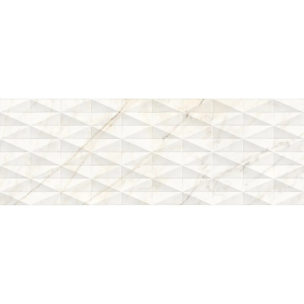 MARAZZI FLIESEN ALLMARBLE WALL GOLDEN WHITE STRUTTURA PAVÉ LUX REKT. 40X120