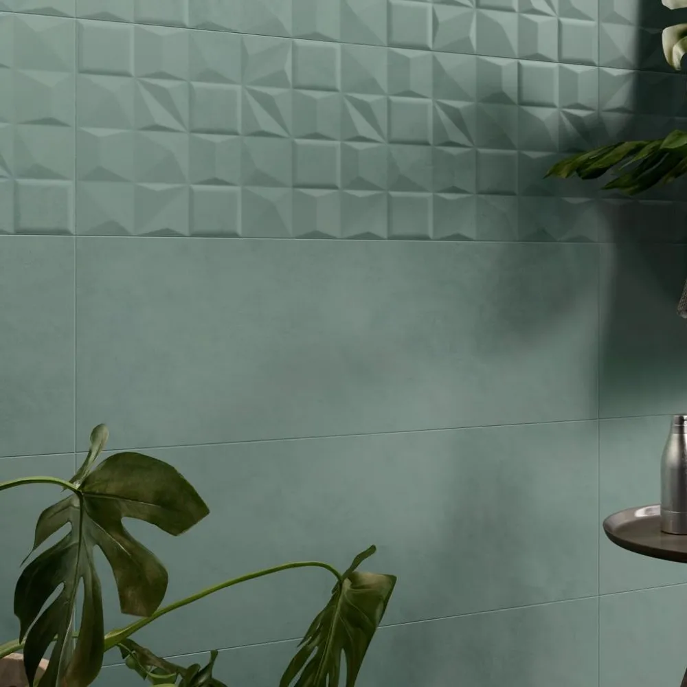 PANARIA FLIESEN EVEN DEKOR SHAPES LEAF NATURAL REKTIFIZIERT 35X100