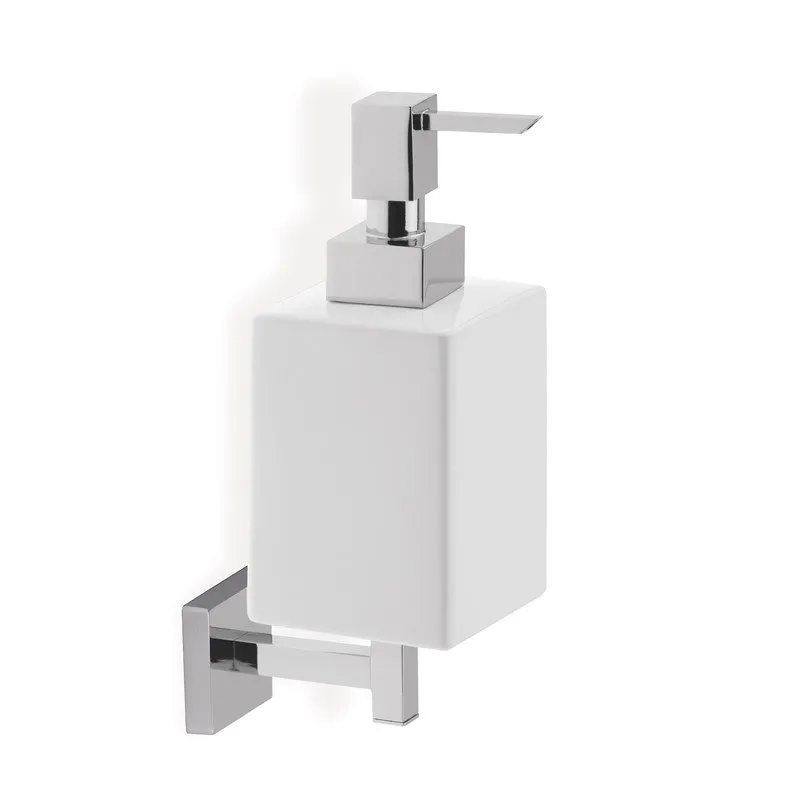 STILHAUS URANIA WANDHÄNGENDER SEIFENSPENDER WEIß CHROM