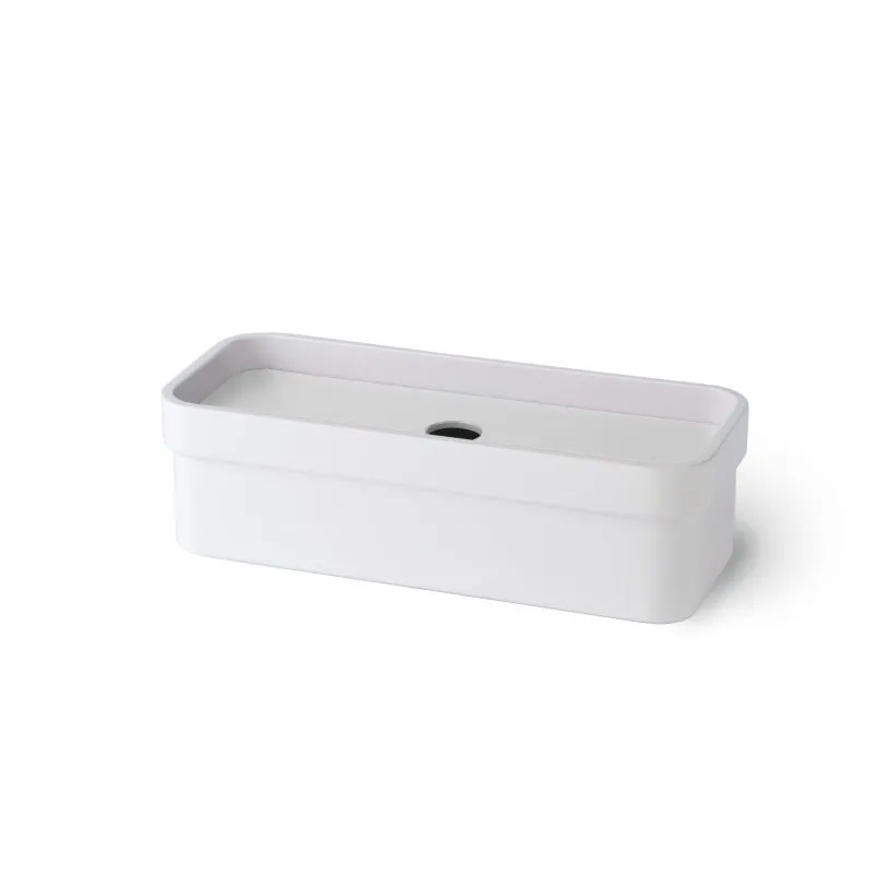 LINEABETA GRELA AUFBEWAHRUNGSBOX AUS MELAMIN UND LACKIERTEM ALUMINIUM