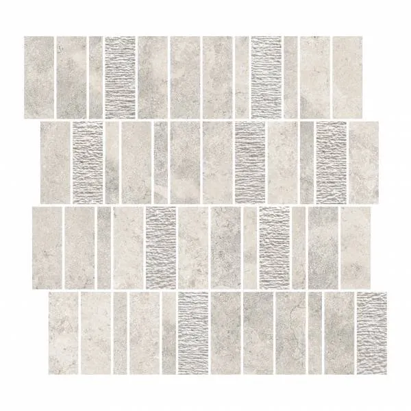 REFIN FLIESEN PEDRA AZUL IVORY MOSAIK MIX NATURAL REKTIFIZIERT 30X30