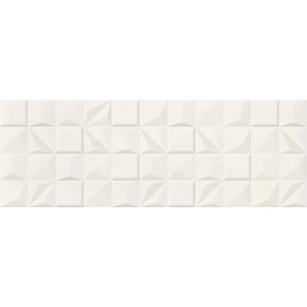 PANARIA FLIESEN EVEN DEKOR SHAPES SNOW NATURAL REKTIFIZIERT 35X100