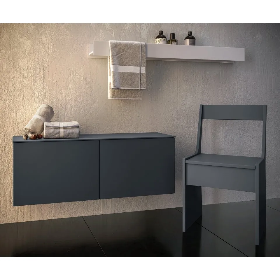 MONOLITE SCHUBLADENELEMENT MIT SPIEGEL UND LAMPE