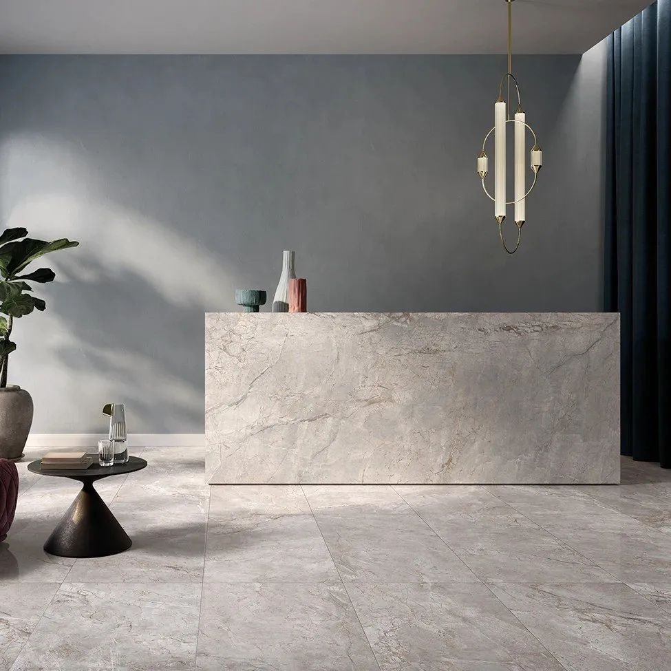 KEOPE FLIESEN ELEMENTS LUX SILVER GREY NATURAL R9 REKTIFIZIERT 60X120