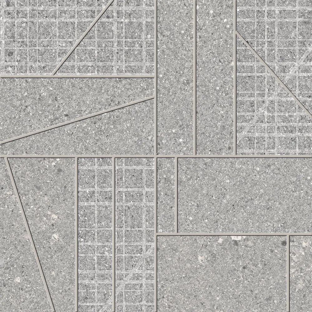 ERGON GRAIN STONE MOSAICO BIG MIX GREY NATURAL 30X30