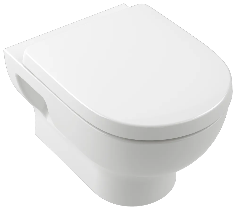 Tiefspül-WC spülrandlos O.novo 5C39C0, 360 x 520 x 312 mm, Rund, wandhängend, Abgang waagerecht, mit TwistFlush[e³], Weiß Alpin