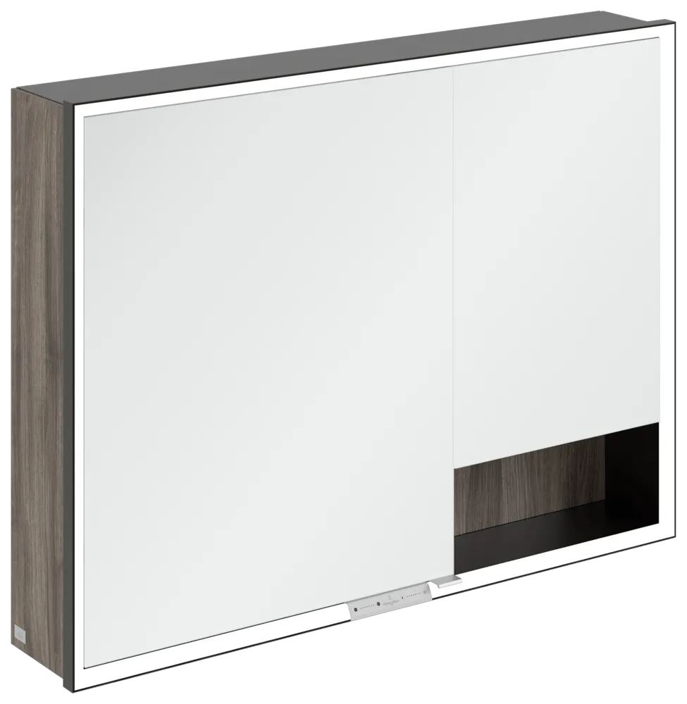 Villeroy & Boch Aufputz-Spiegelschrank „My View+“ 1000 × 750 × 168 mm in Stone Oak