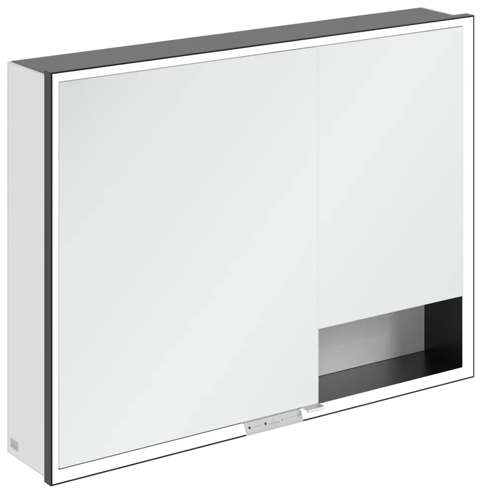 Villeroy & Boch Aufputz-Spiegelschrank „My View+“ 1000 × 750 × 168 mm in Brilliant White