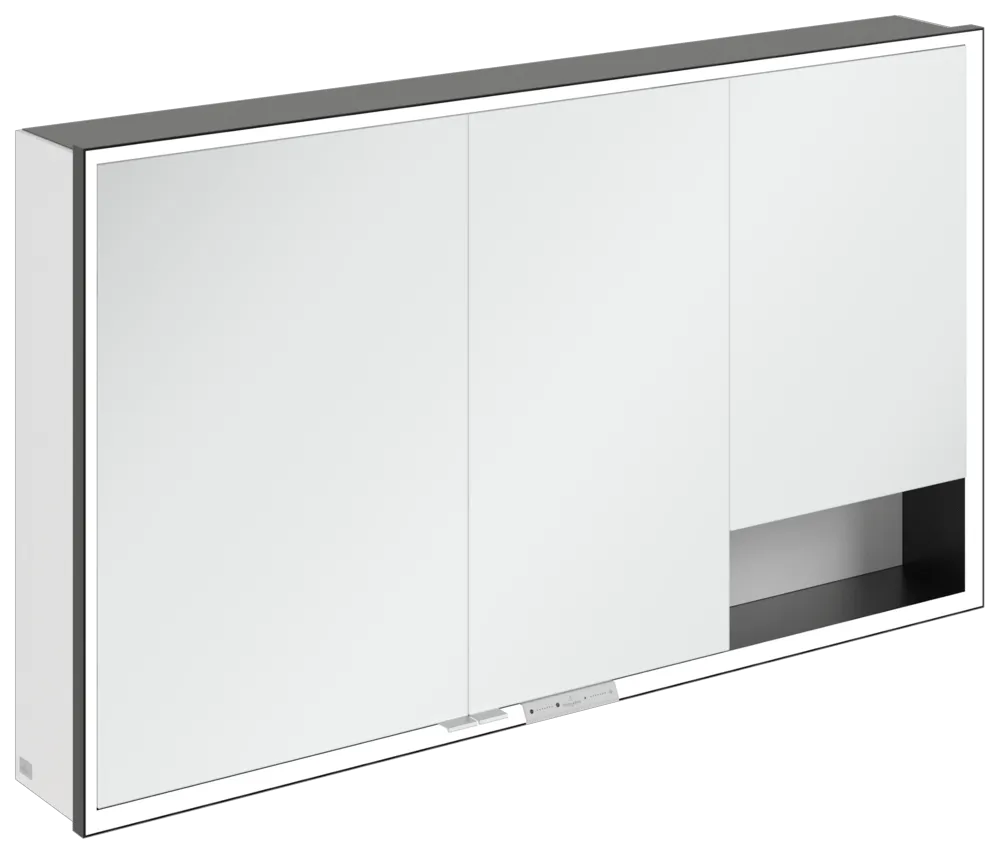Villeroy & Boch Aufputz-Spiegelschrank „My View+“ 1300 × 750 × 168 mm in Pure White
