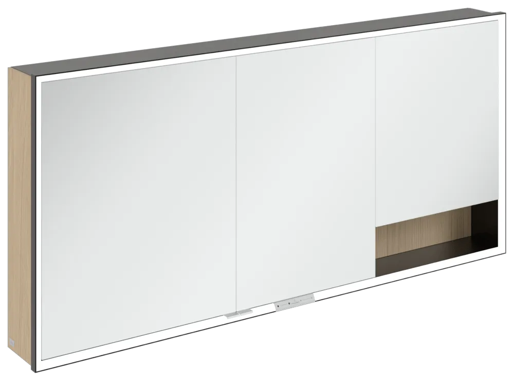 Villeroy & Boch Aufputz-Spiegelschrank „My View+“ 1600 × 750 × 168 mm in Nordic Oak