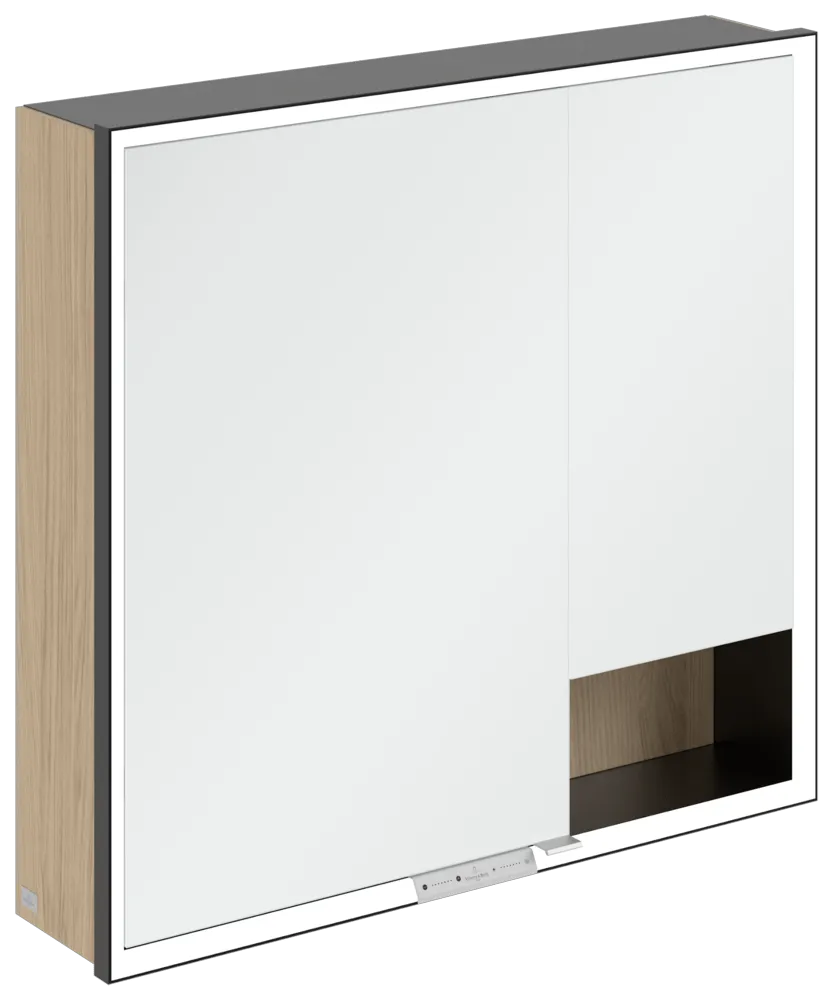 Villeroy & Boch Aufputz-Spiegelschrank „My View+“ 800 × 750 × 168 mm in Nordic Oak
