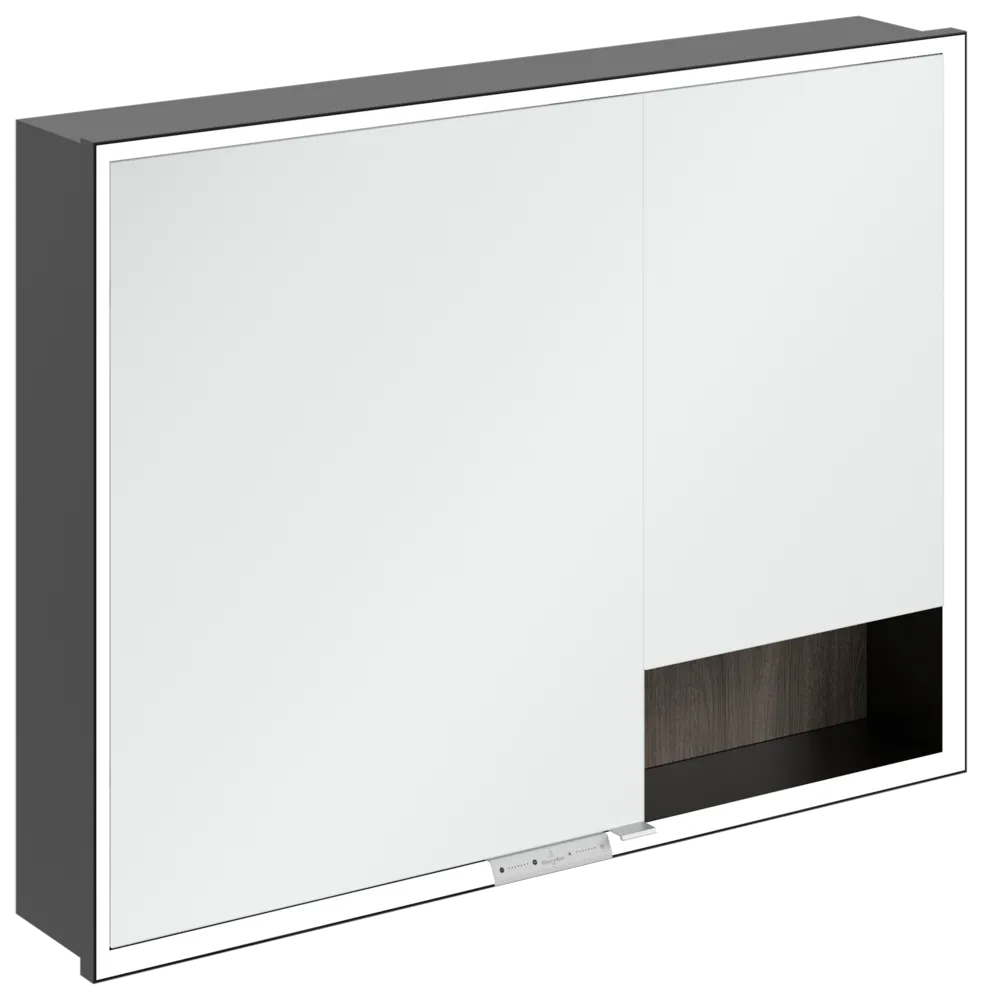 Villeroy & Boch Einbau-Spiegelschrank „My View+“ 1000 × 750 × 168 mm in Stone Oak
