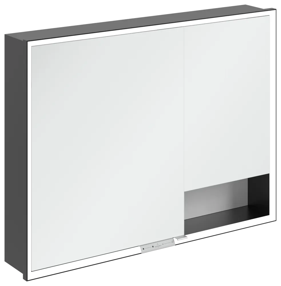 Villeroy & Boch Einbau-Spiegelschrank „My View+“ 1000 × 750 × 168 mm in Pure White