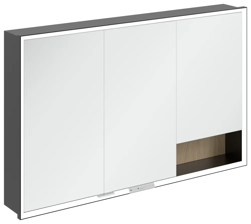 Villeroy & Boch Einbau-Spiegelschrank „My View+“ 1200 × 750 × 168 mm in Nordic Oak