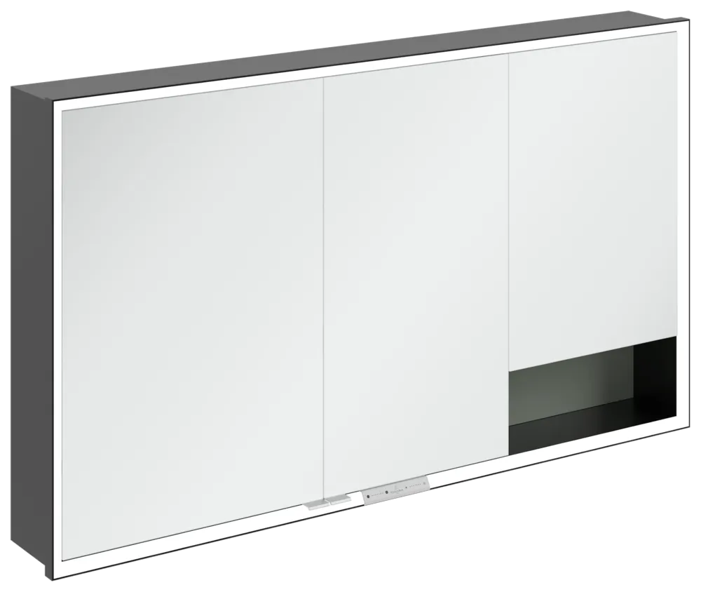 Villeroy & Boch Einbau-Spiegelschrank „My View+“ 1300 × 750 × 168 mm in Soft Green