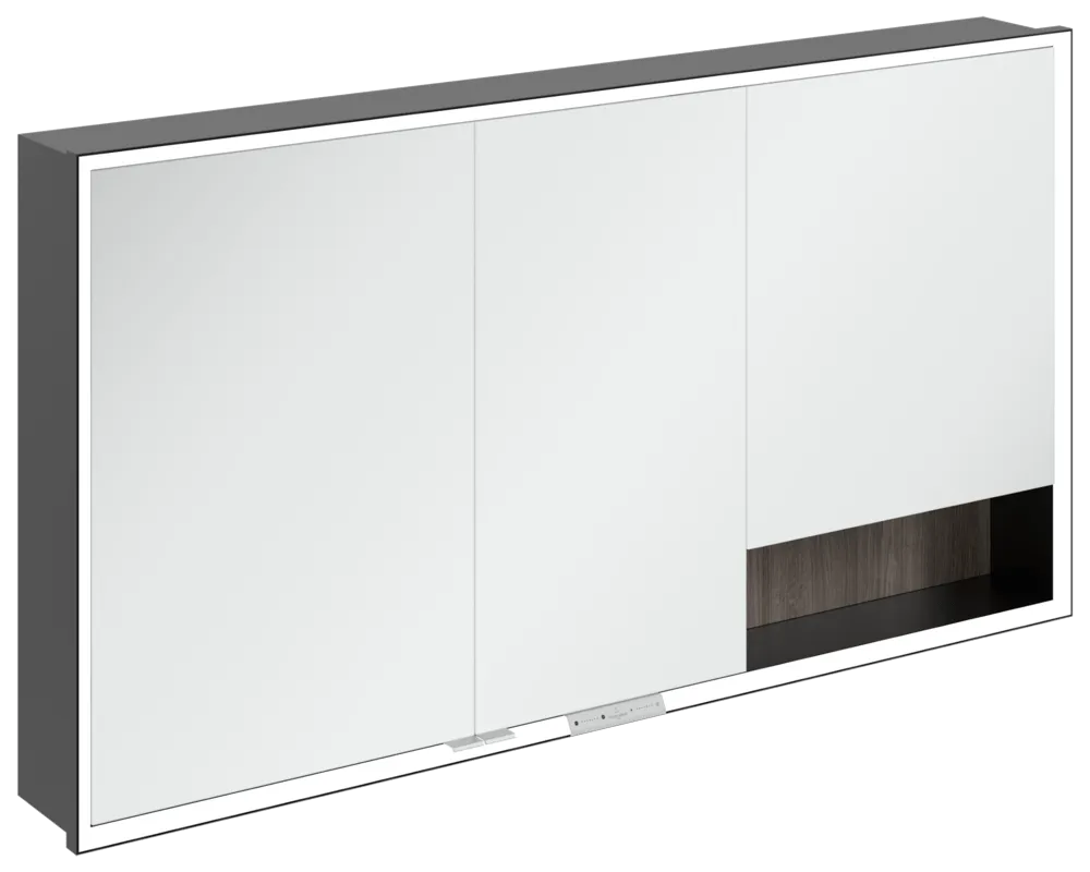 Villeroy & Boch Einbau-Spiegelschrank „My View+“ 1400 × 750 × 168 mm in Stone Oak