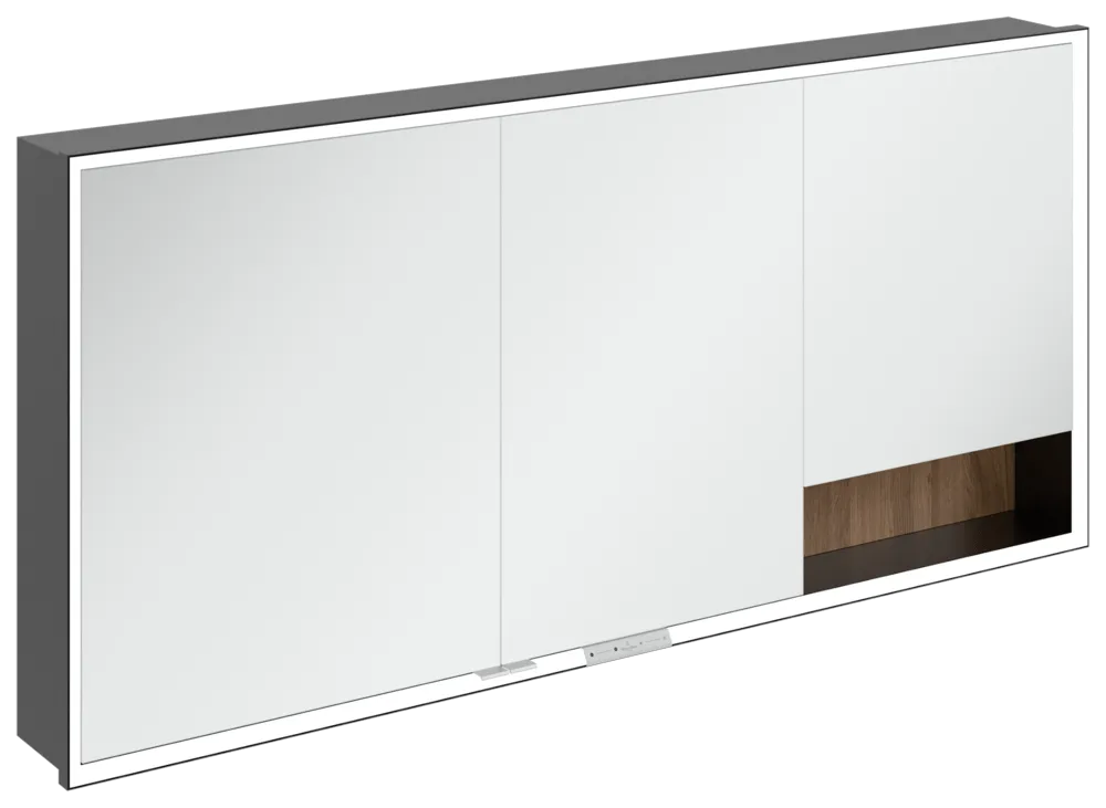 Villeroy & Boch Einbau-Spiegelschrank „My View+“ 1600 × 750 × 168 mm in Kansas Oak