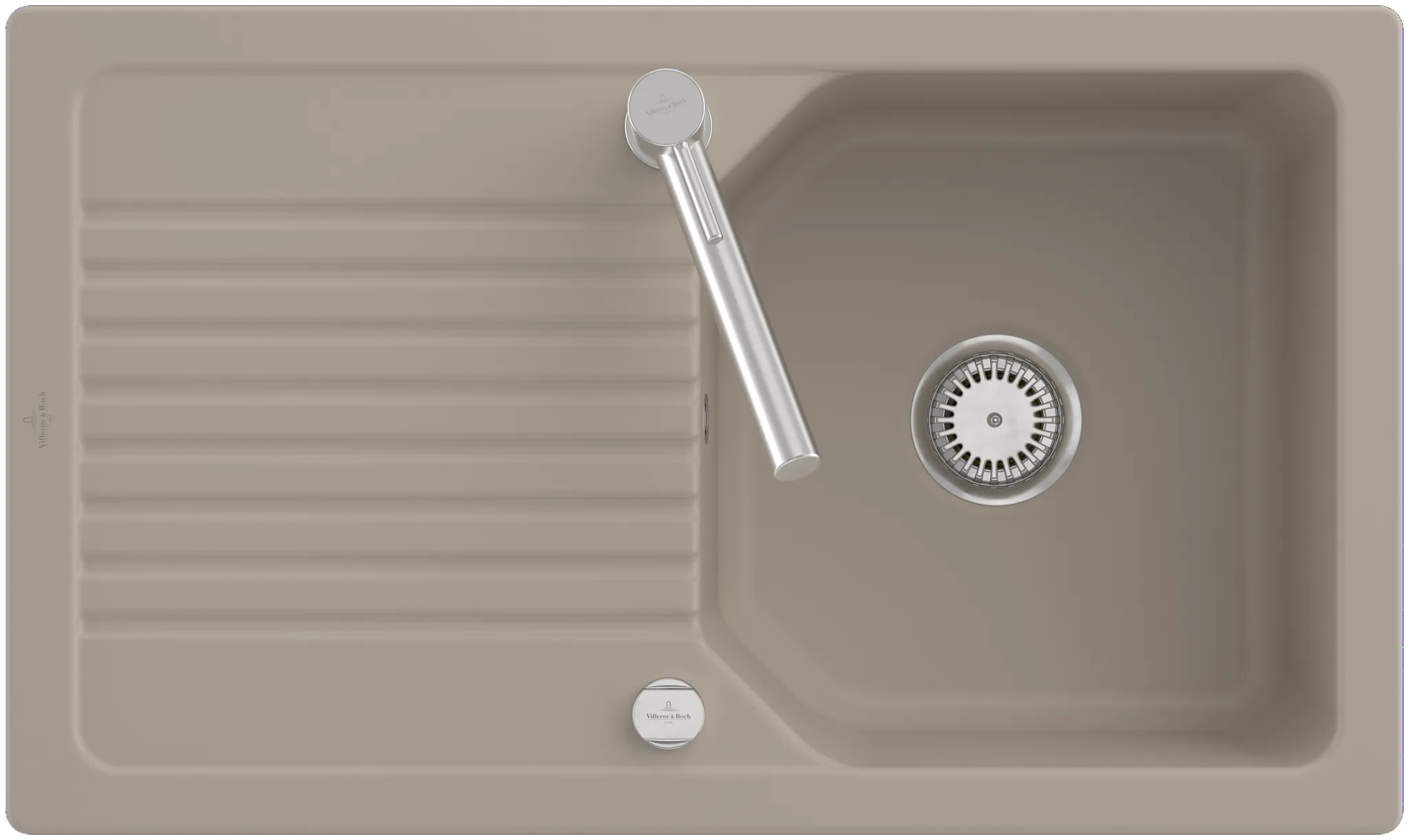 Villeroy & Boch Einbau-Küchenspülbecken „Linara“ 50 860 × 510 × 200 mm in Almond