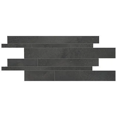 ERGON TR3ND LISTELLI SFALSATI BLACK NATURAL 30X60