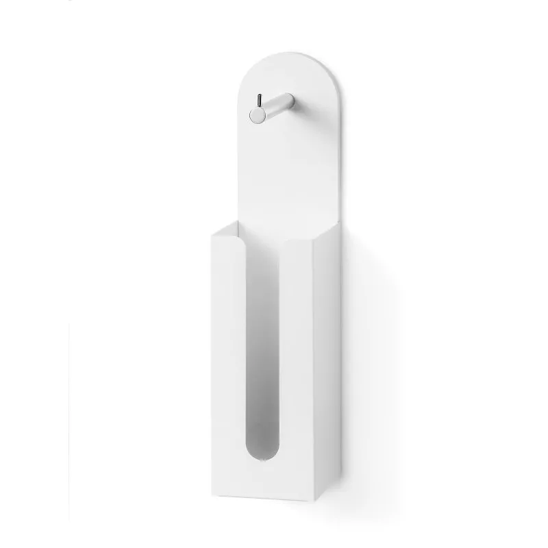 LINEABETA SAETA ROLLENHALTER MIT RESERVE AUS WEISS LACKIERTEM ALUMINIUM