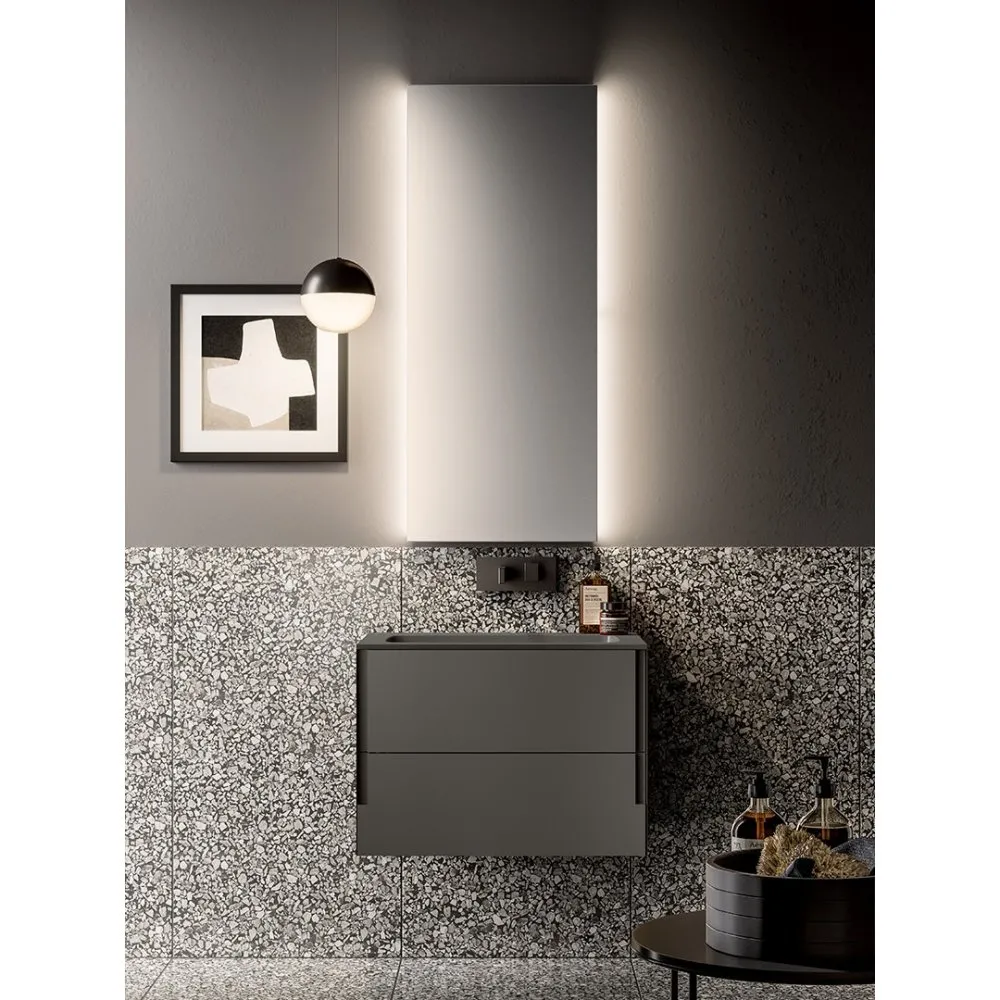 ARTESI FILO+ FP05 WANDWASCHTISCH MIT 2 SCHUBLADEN UND SPIEGEL