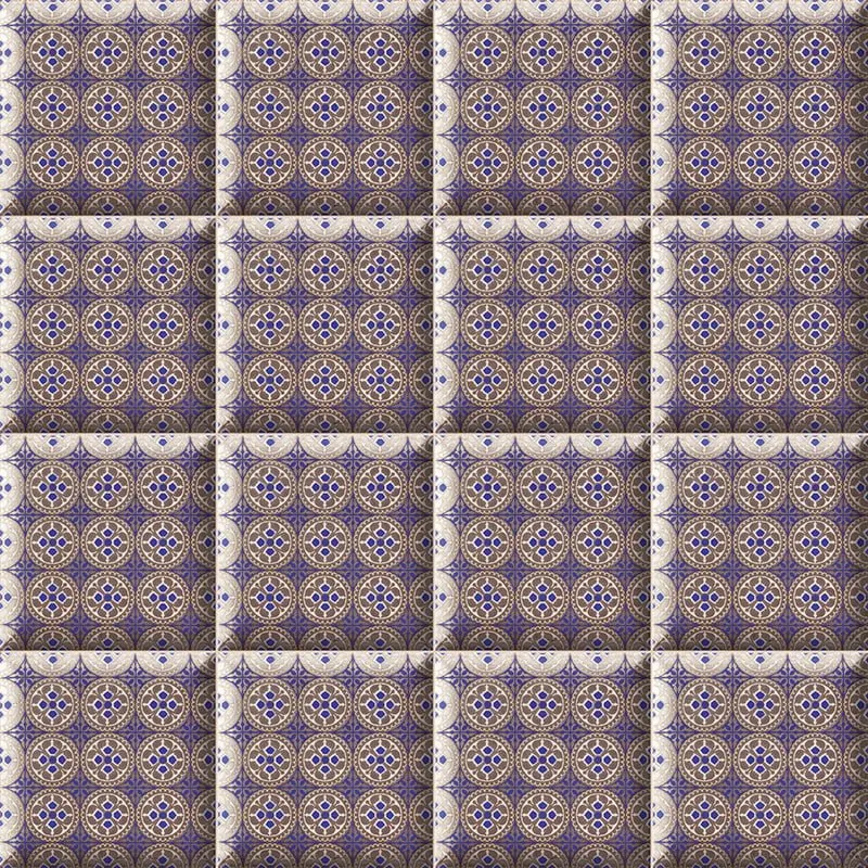 MAINZU FLIESEN HD EFFECTS DECOR METAL BLU METALLEFFEKT 15X15