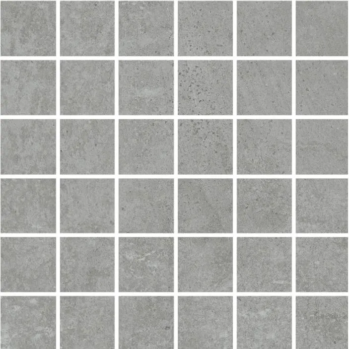 SUPERGRES FLIESEN H.24 CONCRETE MOSAIK AUF NETZ NATURAL REKTIFIZIERT 30X30