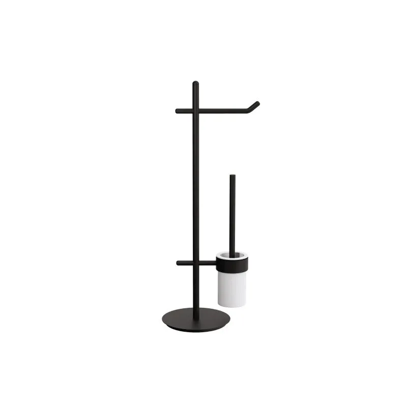 LINEABETA STELA SOCKEL MIT TOILETTENPAPIERHALTER UND TOILETTENBÜRSTENHALTER