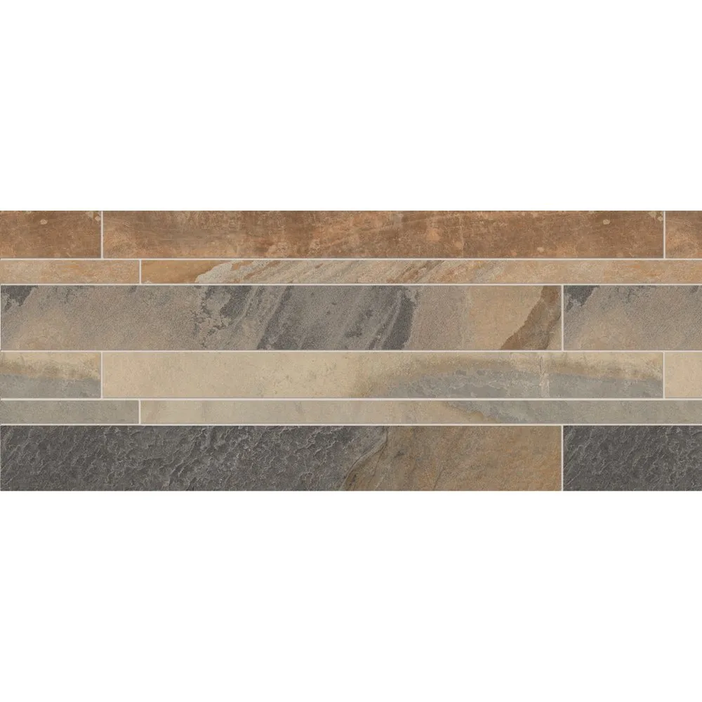 ERGON CORNERSTONE LISTELLI SFALSATI SLATE MULTICOLOR NATURAL 30X60