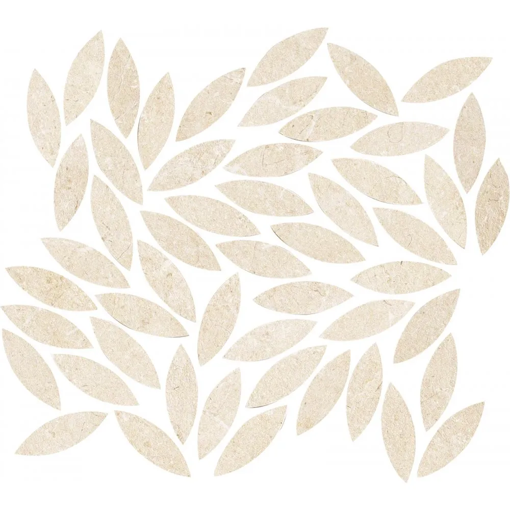 MARAZZI FLIESEN MYSTONE LIMESTONE MOSAIK FOGLIE IVORY NATURAL 34,2X38