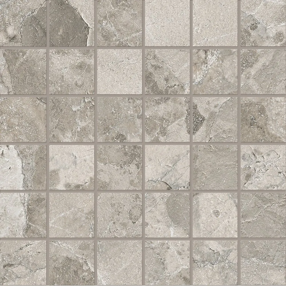 ERGON FLIESEN MATERA STONE MOSAIK DARK GREY SILKTECH 30X30