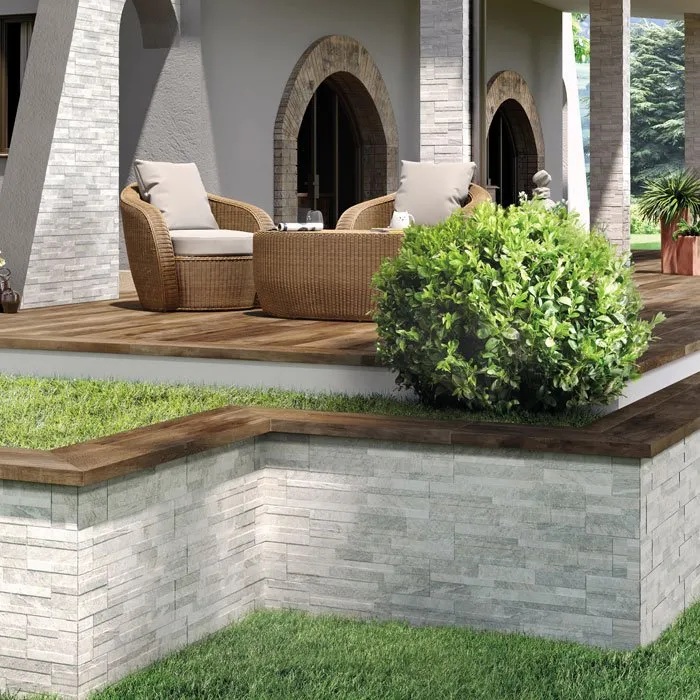 RONDINE QUARZI 3D FLIESEN WHITE NATURAL 15X61