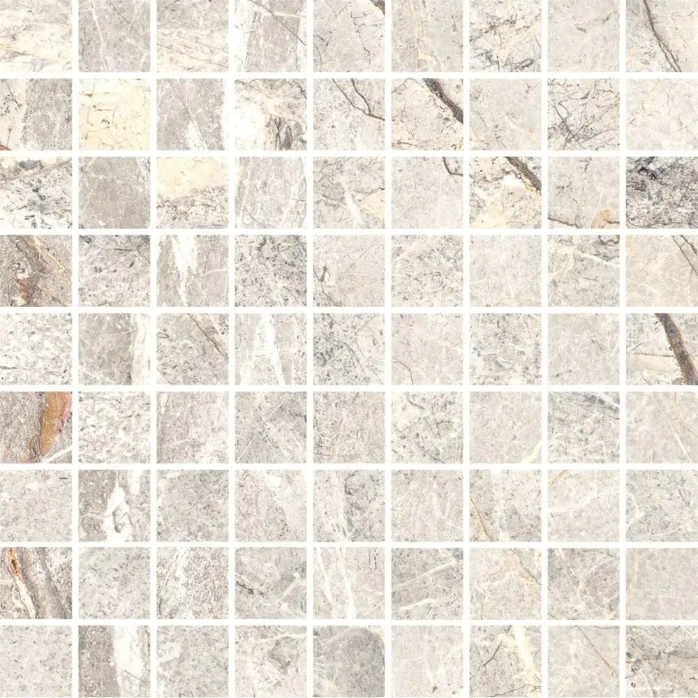 MARAZZI FLIESEN MYSTONE SILVER ROOT MOSAIK BEIGE NATURAL 30X30