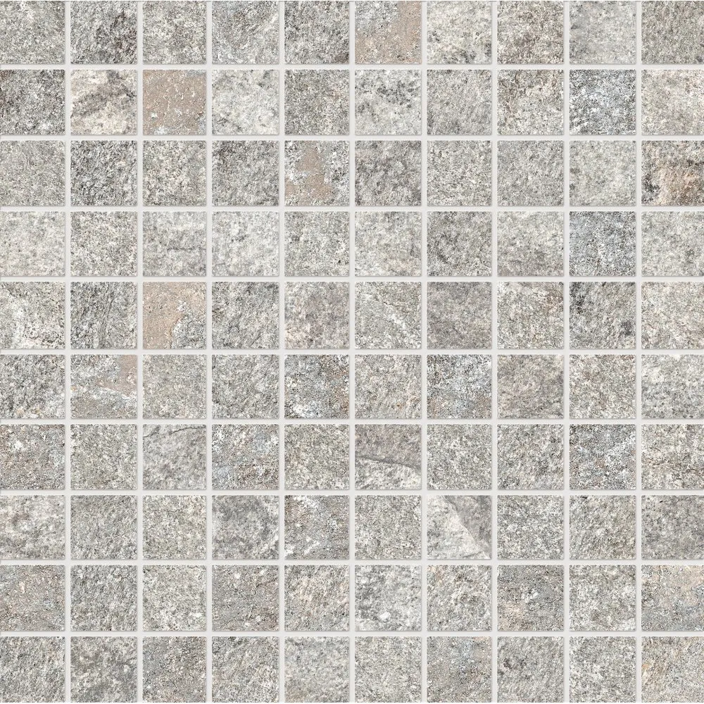 ERGON OROS STONE FLIESEN MOSAIK GREY NATURAL 30X30