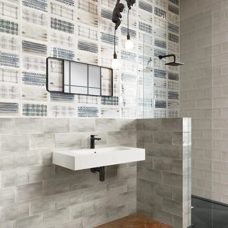 MAINZU FLIESEN AQUAREL DECO GREY LUX 15X30