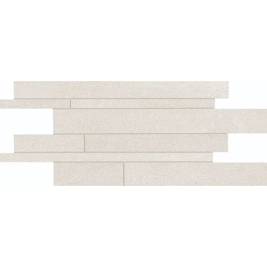 ERGON STONE TALK LISTELLI SFALSATI MINIMAL WHITE NATURAL 30X60