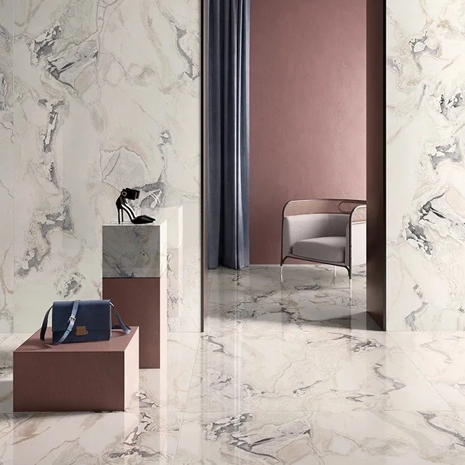 KEOPE FLIESEN INTERNO4 CALACATTA SAN BABILA LAPPATO REKTIFIZIERT 120X120