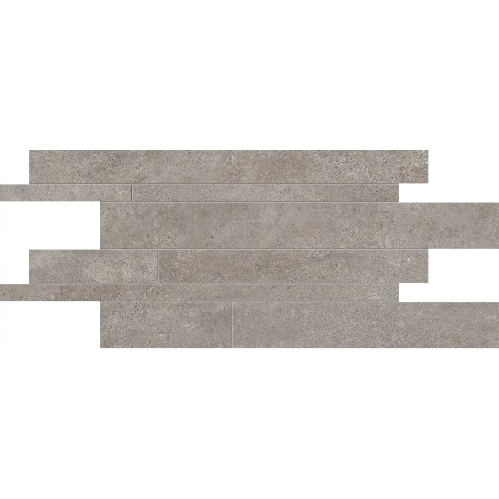 PROVENZA FLIESEN RE-PLAY CONCRETE LISTELLI SFALSATI DARK GREY NATURAL 30X60