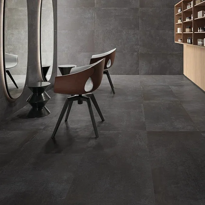 KEOPE FLIESEN NOORD ANTHRACITE NATURAL R10 REKTIFIZIERT 9,7X60