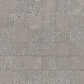 PROVENZA FLIESEN GROOVE MOSAIK 5X5 BRIGHT GREY NATURAL REKTIFIZIERT 30X30