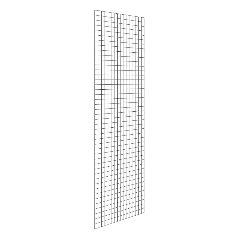 Gitter-Seitenwand für Fachbodenregale Stecksystem T-Profil | passend zu HxT 200x80cm | Masche 5x5cm | Stärke 2,4mm | Verzinkt