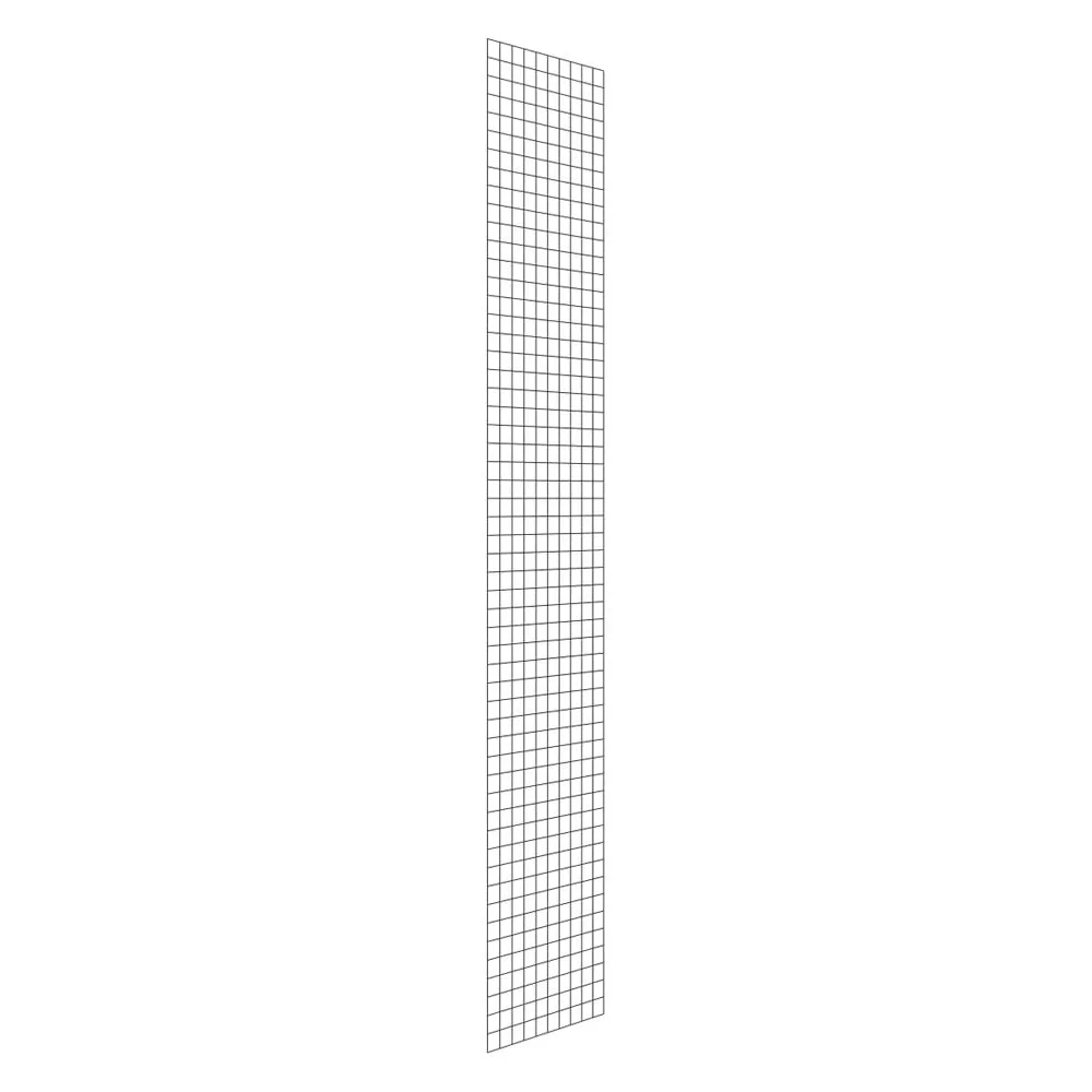 Gitter-Seitenwand für Fachbodenregale Stecksystem T-Profil | passend zu HxT 250x50cm | Masche 5x5cm | Stärke 2,4mm | Verzinkt