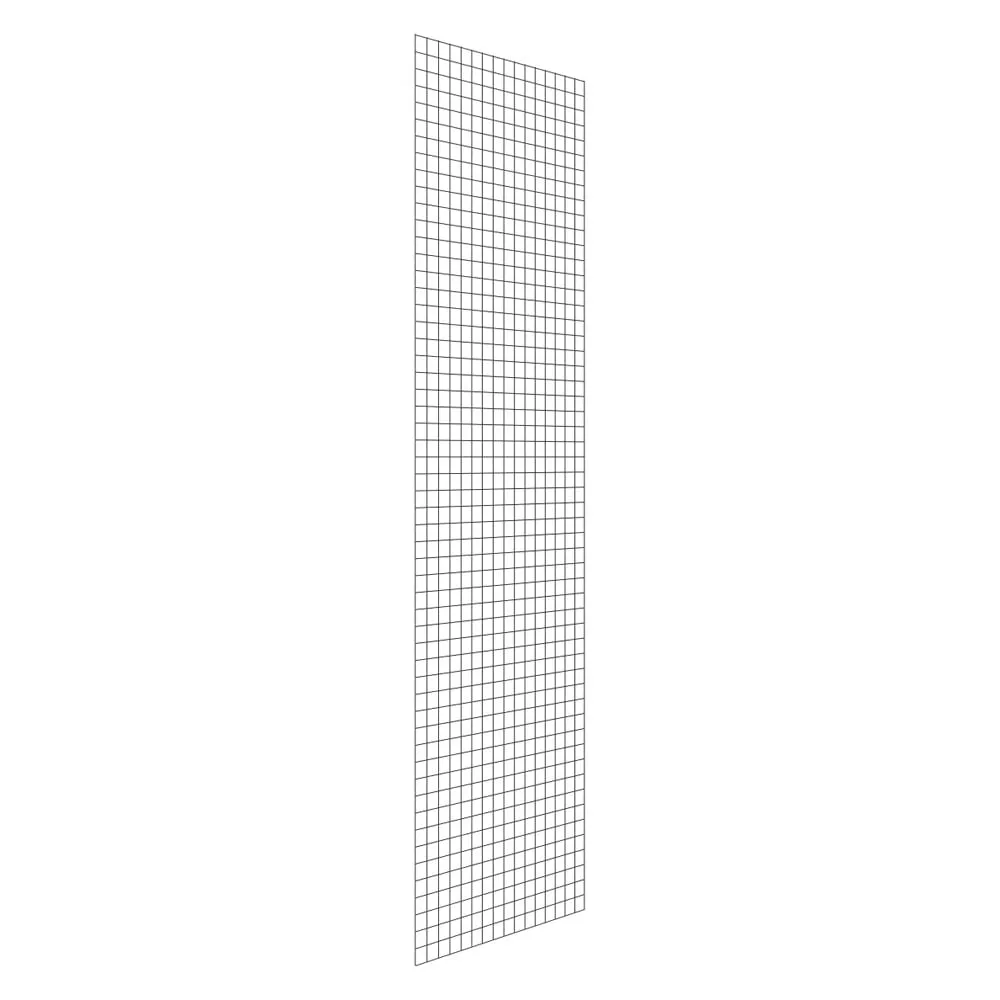 Gitter-Seitenwand für Fachbodenregale Stecksystem T-Profil | passend zu HxT 250x80cm | Masche 5x5cm | Stärke 2,4mm | Verzinkt