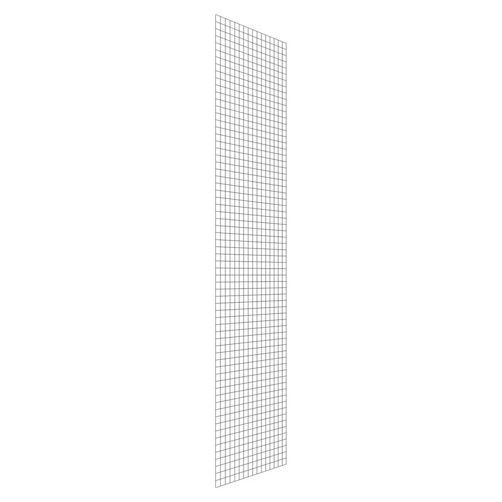 Gitter-Seitenwand für Fachbodenregale Stecksystem T-Profil | passend zu HxT 300x80cm | Masche 5x5cm | Stärke 2,4mm | Verzinkt