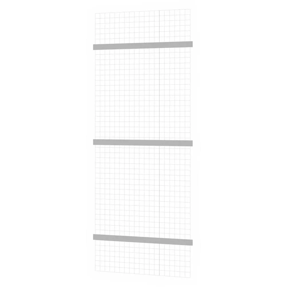 Gitter-Rückwand für Fachbodenregale Stecksystem T-Profil | passend zu HxB 250x100cm | Masche 5x5cm | Stärke 2,4mm | Verzinkt
